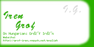 iren grof business card